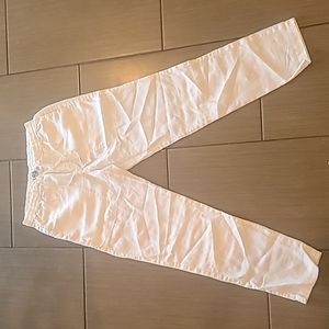 Vince white 100% linen pants M